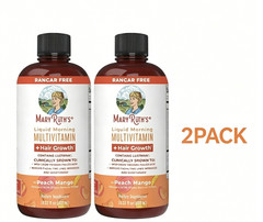 2 Pack | Mary Ruth’s Multivitamin + Hair Growth Peach Mango 15.22 oz brand…