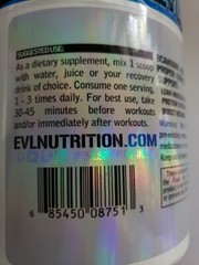 Evlution Nutrition – BCAA 5000 – UNFLAVORED – 60 Servings – 10.6 oz – Exp 2/2025