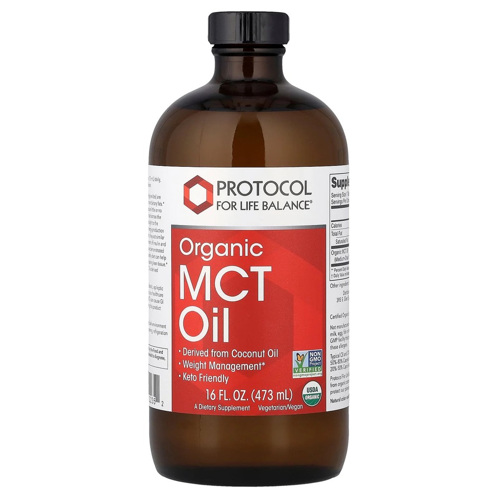 2 X Protocol for Life Balance, Organic MCT Oil, 16 fl oz (473 ml)