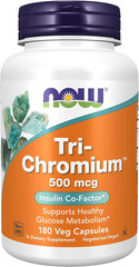 Supplements, Tri-Chromium™ 500 Mcg with Cinnamon, Insulin Co-Factor*, 180 Veg Ca