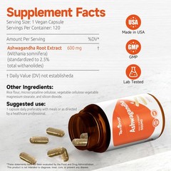 Temimar Ashwagandha Supplements, Root 120 Count (Pack of 1)