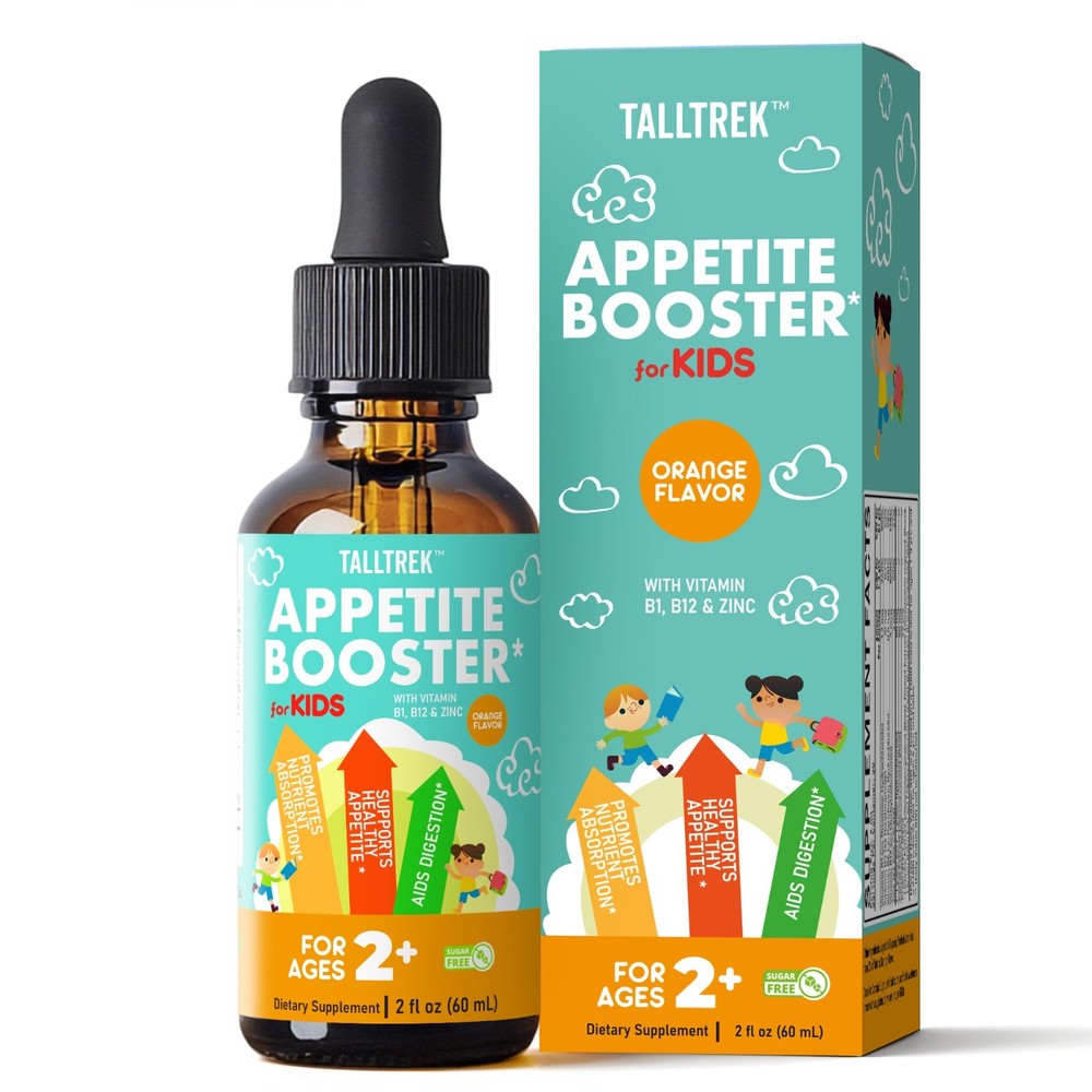 TallTrek Appetite Booster Drops for Kids – Support Healthy Nutrient Absorption