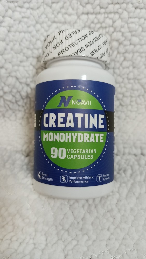 Noavii Creatine Monohydrate 90 Vegetarian Capsules 2,500 mg Muscle Building