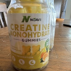 Creatine Monohydrate Gummies Lemon Sugar Free 5000mg 180 count exp: 11/2026