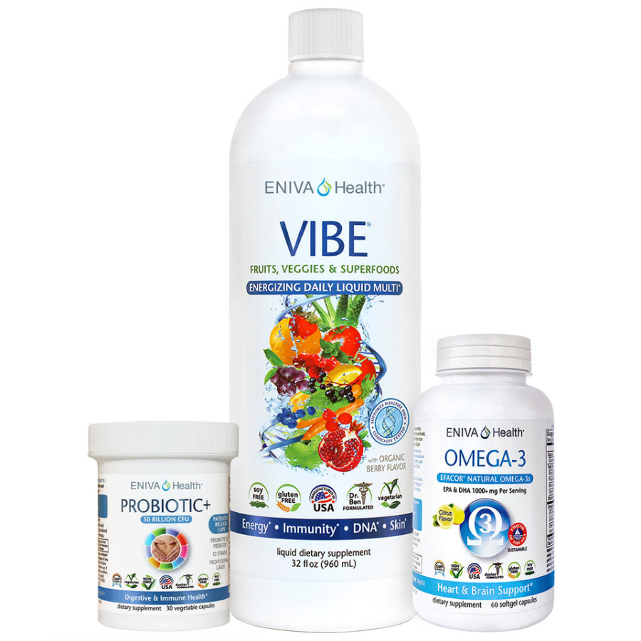 Eniva Nutrition Essentials Bundle ( 3 items ) – New/Sealed – Free Shipping
