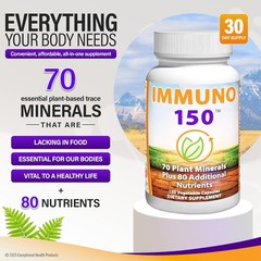 Immuno 150, Immune Support Supplement, Packed with 70 Plant Minerals,