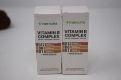 2-Pack True Nutra Vitamin B Complex Liquid Drops B12 B6 B1 + Niacin Folate 15ml