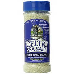 Light Grey Celtic Sea Salt Shaker – Easy to Use, Large 8 Ounce (Pack of 1)