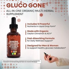 2 Bottles Clean Nutra Berberine with Ceylon Cinnamon Supplement Liquid Drops NEW