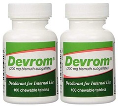 Internal Deodorant Tablets 200mg – 100 Chewable Tablets for Digestive Health