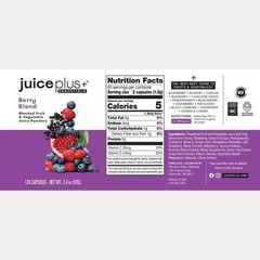 Juice Plus+ Fruit, Vegetable, Berry & Omega Blend Capsules – Nutrition from 30 F