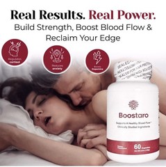 Capsules, Boostaro Blood Flow Support for Men, Max Strength 1 Bottle/ 60caps