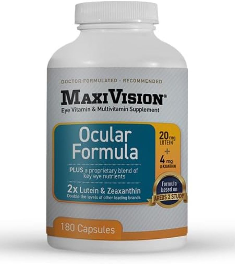MaxiVision Ocular Formula AREDS2 Eye Multi Vitamins Lutein Zeaxanthin 180 ct.