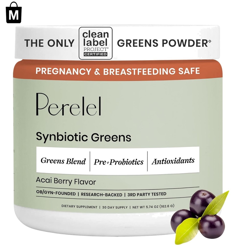 Organic Superfood Greens Powder with Probiotics for Daily Wellness – 30 Servings