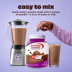 (2 pack) Premier Protein 100% Whey Protein Powder, Chocolate Milkshake, 30g Prot