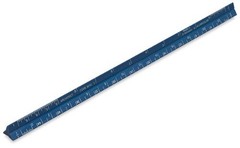 PocketSize Architect Scale Aluminum 6 Inches Blue 30105 Drafting Ruler