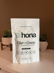 hona Fiber + Greens Gut Superfood Blend Powder 3.2 oz Vegan Non-GMO