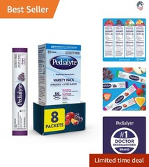 Electrolyte Powder Variety Pack: Grape, Strawberry, Fruit Punch & Apple – 8 Pack
