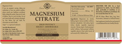 Magnesium Citrate – 60 Tablets – Promotes Healthy Bones, Supports Nerve & Muscle
