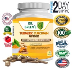 Ginger Turmeric Curcumin Tumeric with Black Pepper 100 caps