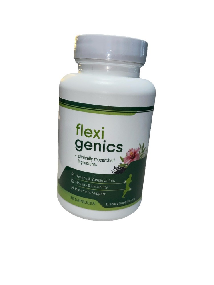 Flexi Genics – New/Sealed – 30 Capsules – Dietary Supplement For Mobility