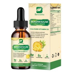 Magnesium Glycinate Liquid Drop High Potency Promotes Nerve Relief Sleep Support