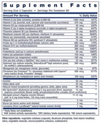 TWO PER DAY MULTIVITAMIN 120 Cap VITAMINS B, C, D, ZINC, MINERAL LIFE EXTENSION