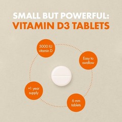 Vitamin D3 5000Iu VIT D3- 400 Easy Swallow Micro Tablets, High Strength US Stock