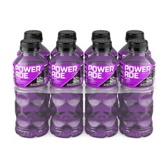 POWERADE Grape Electrolyte Drink 20 oz Bottles 8 Pack