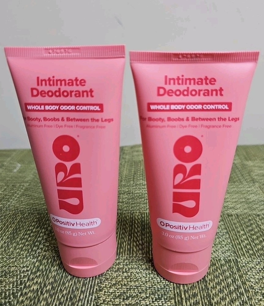 2 PACK O Positiv URO Intimate Whole Body Deodorant Cream – Dermatologist Tested