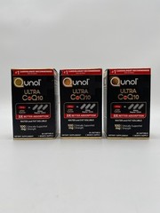 Qunol Ultra CoQ10 100 mg 30softgels Lot of 3 EXP 7/27+
