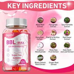 BBL -MAX Gummies – with Multivitamins, Buttocks,Lift, Firm, and Sculpt Buttocks
