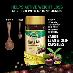 Zandu Lean & Slim Capsules 60 | Herbal Weight Loss Support