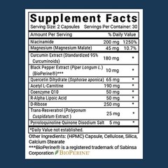 Mitochondrial Health Formula – Non-GMO Vegan Tablets for Energy and Anti-Aging