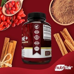 Premium Berberine HCl with Ceylon Cinnamon 120 Pills Immune Digestive System