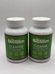 BioSlim Cleanse Advanced Formula for Digestive Aid 342MG 60 Capsules (Lot of 2)