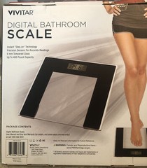 Vivitar Essentials Series Digital Bathroom Scale One Size Clear/Black
