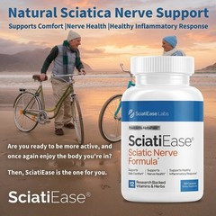 SciatiEase Sciatic Nerve Formula PEA R-ALA ALCAR Benfotiamine 120 Caps