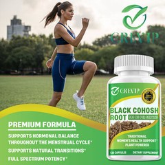 Black Cohosh Root Capsules 540mg- Menopause, PCOS, Estrogen Metabolism & Balance