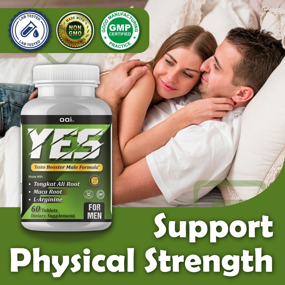 ENHANCING PILLS FOR MEN, LIBIDO, PERFORMANCE & STAMINA SUPPORT 60 Ct- 12/2025