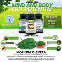 Natural Moringa | Best Supplement Capsule Pill Men Women FREE SHIP