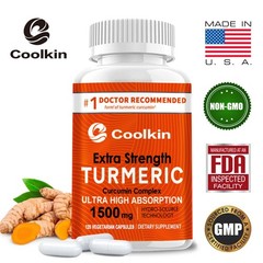 120pcs Extra Strength Turmeric Curcumin Complex – High Absorption, Pain Relief