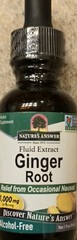 Nature’s Answer GINGER ROOT EXTRACT 1 fl. oz 1000mg ( 30 Servings ) FREE SHIP!