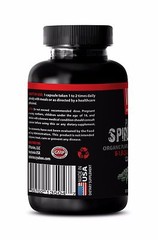 Natural Supplement – PURE SPIRULINA 500 Mg – Improves Digestion – 1 Bottle, 60 C