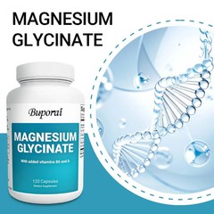 Magnesium Glycinate 120pcs, Improves Memory, Supports Brain and Nervous Health