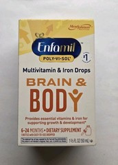Enfamil Poly-Vi-Sol Drop MultiVitamin & Iron Support Lactose Free 1.7oz 1 Pack