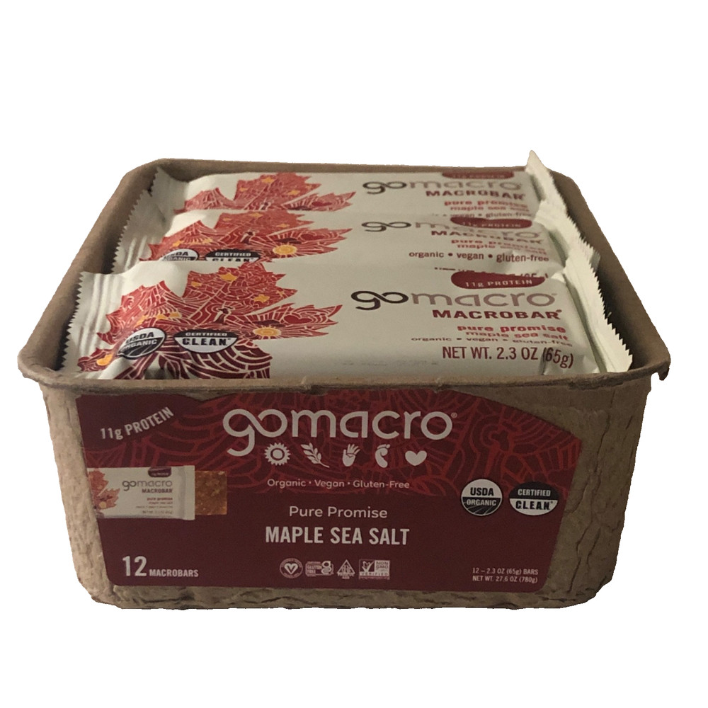 GoMacro Organic Maple Sea Salt MacroBars — Vegan, 10 Count