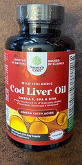 Natures Craft Wild Icelandic Cod Liver Oil 100 Softgels EPA DHA Omega3 Exp 6/27
