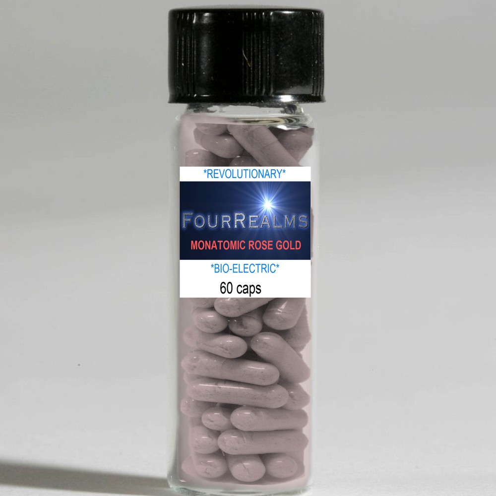 Monatomic Rose Gold Our most POTENT Ormus! Stage 2* 300mg 60 Caps