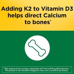 Nature Made Vitamin D3 K2 Gummies, D 50 Count (Pack of 1), Orange
